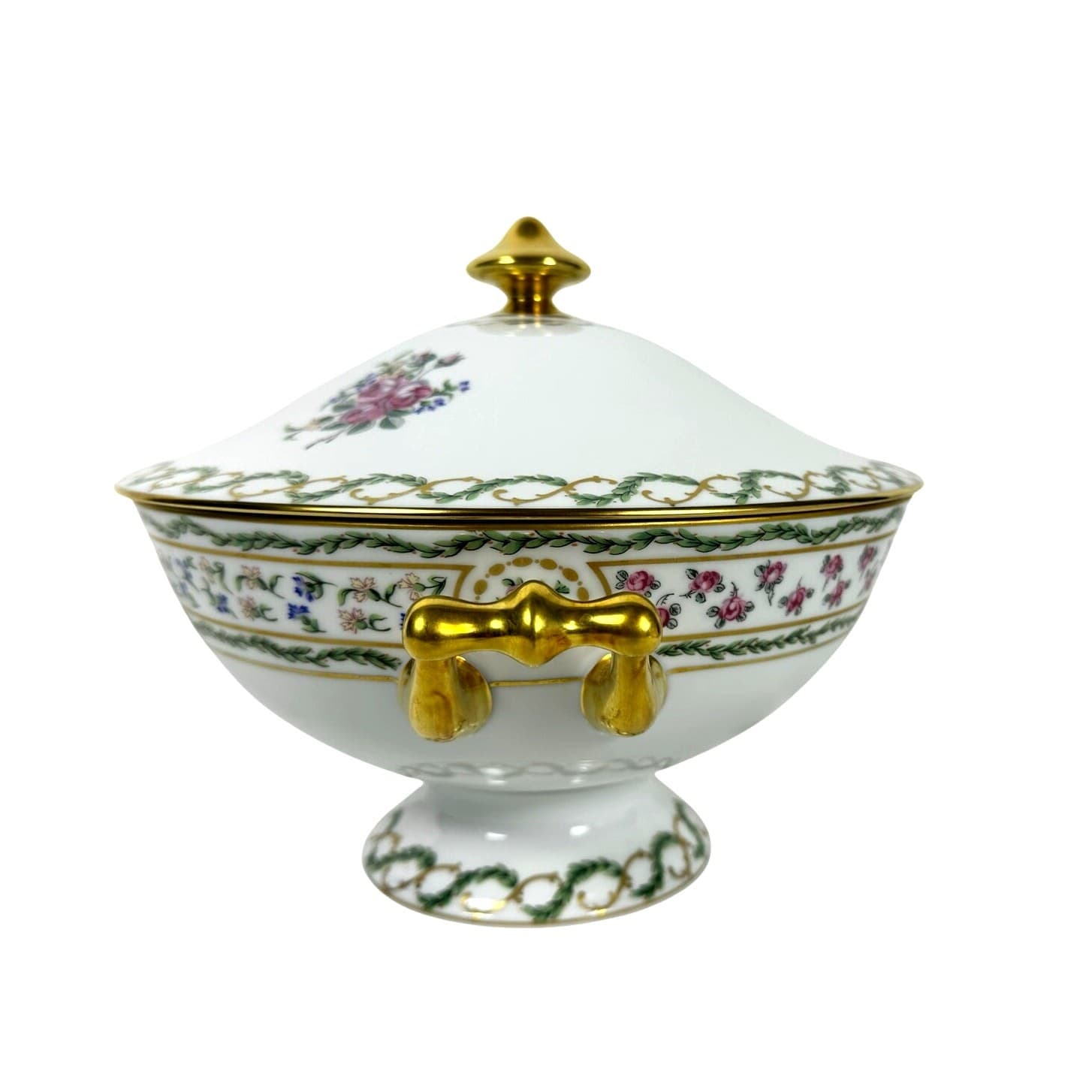 Haviland Limoges "Louveciennes" Round Soup Tureen 9.25" France-Pristine Mint! - Thumbnail 9