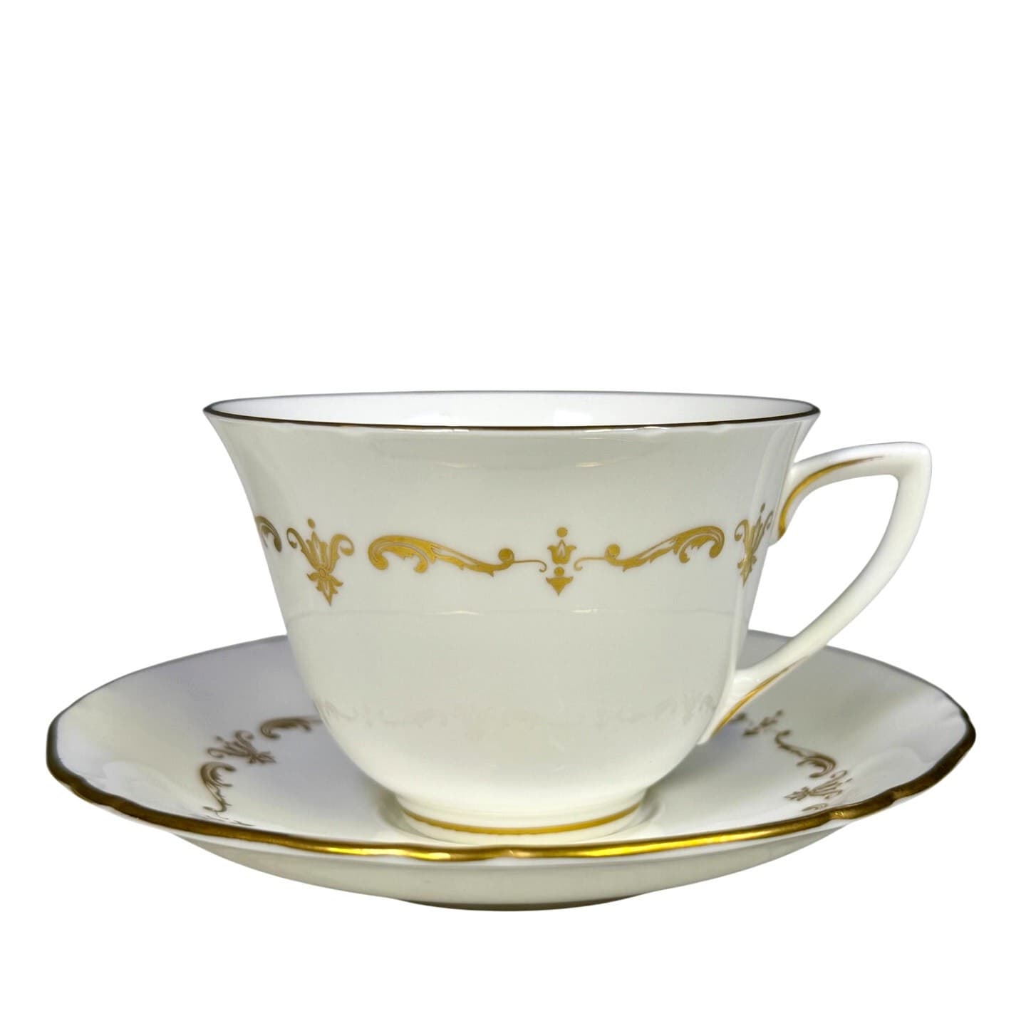 Royal Worcester Retired 'Gold Chantilly' Bone China 5-PC Place Setting-Exquisite - Thumbnail 4