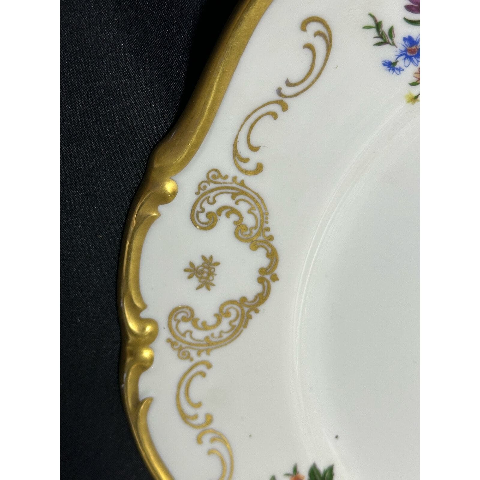 REICHENBACH GDR Dinner, Salad, Bread & Butter, Saucer Plates-RARE-One Set of 4 - Thumbnail 7
