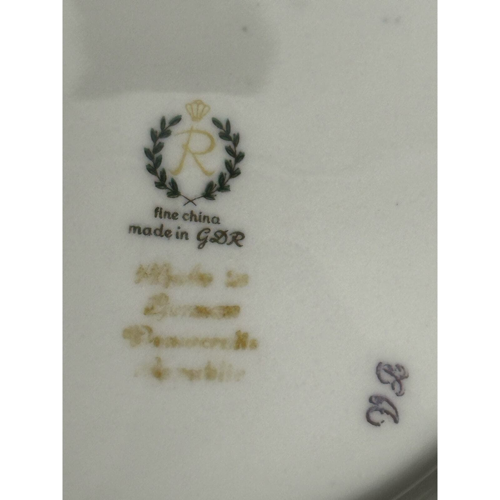 REICHENBACH GDR Dinner, Salad, Bread & Butter, Saucer Plates-RARE-One Set of 4 - Thumbnail 16