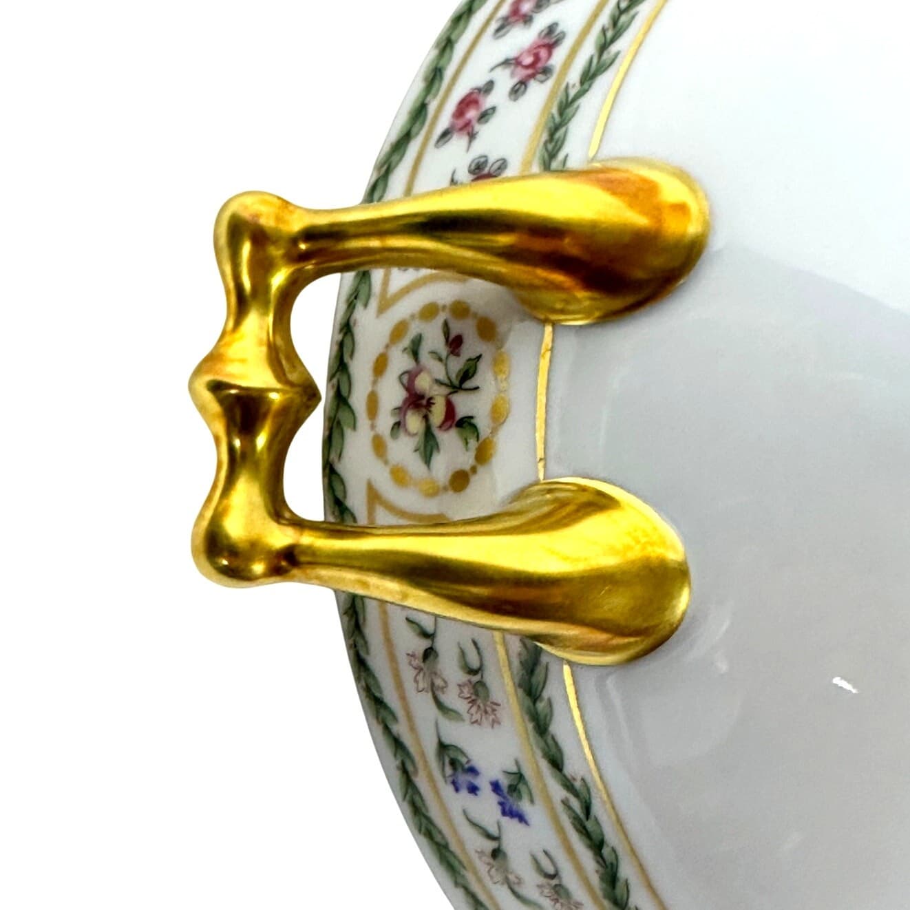 Haviland Limoges "Louveciennes" Round Soup Tureen 9.25" France-Pristine Mint! - Thumbnail 12