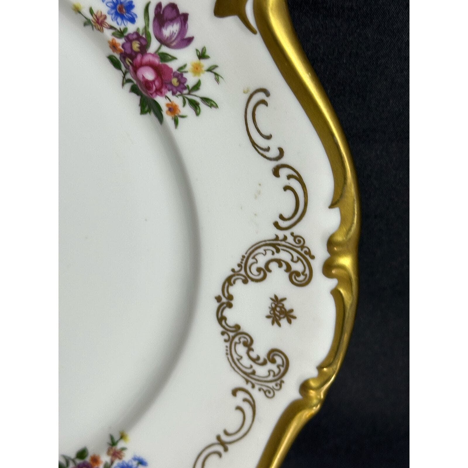 REICHENBACH GDR Dinner, Salad, Bread & Butter, Saucer Plates-RARE-One Set of 4 - Thumbnail 9