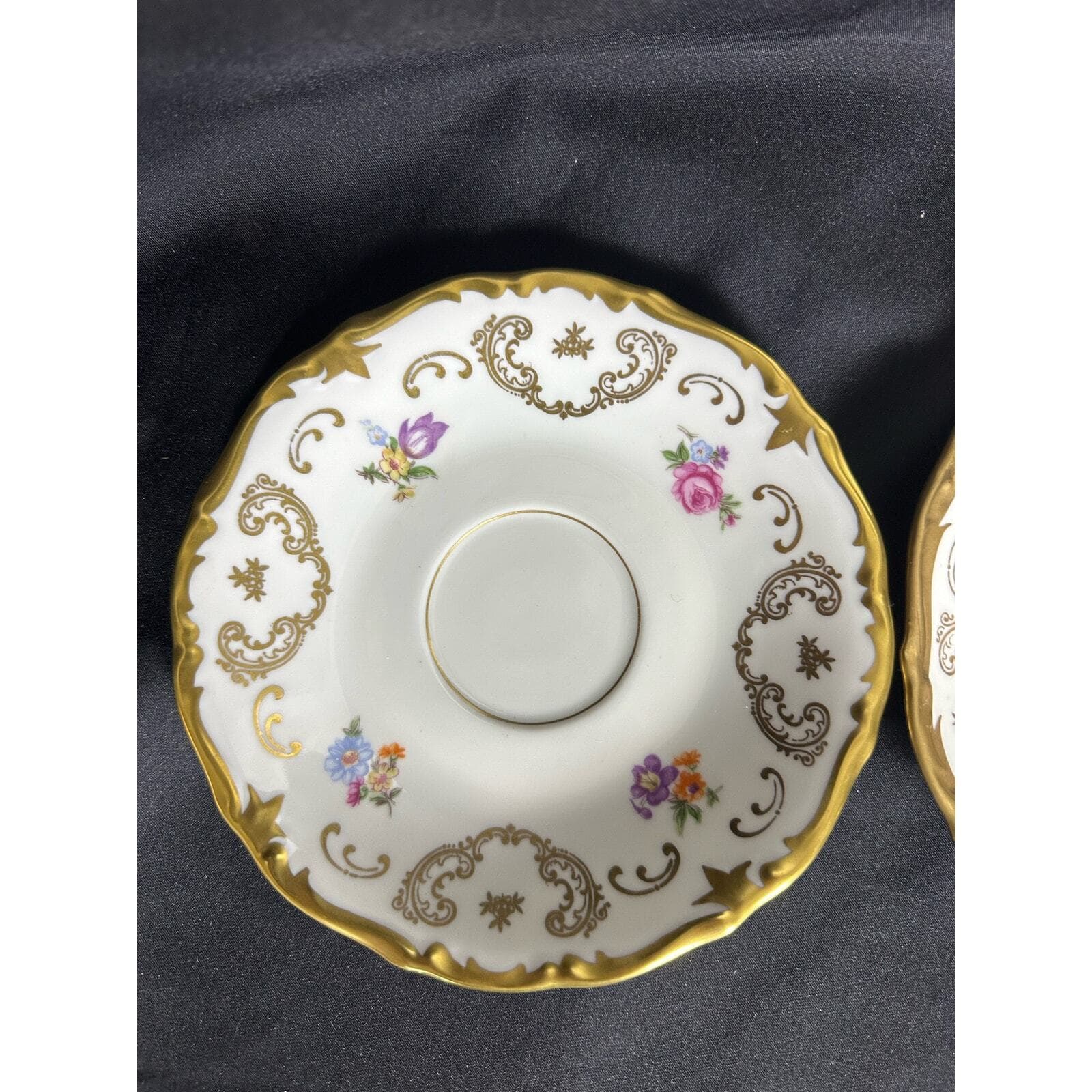 REICHENBACH GDR Dinner, Salad, Bread & Butter, Saucer Plates-RARE-One Set of 4 - Thumbnail 3