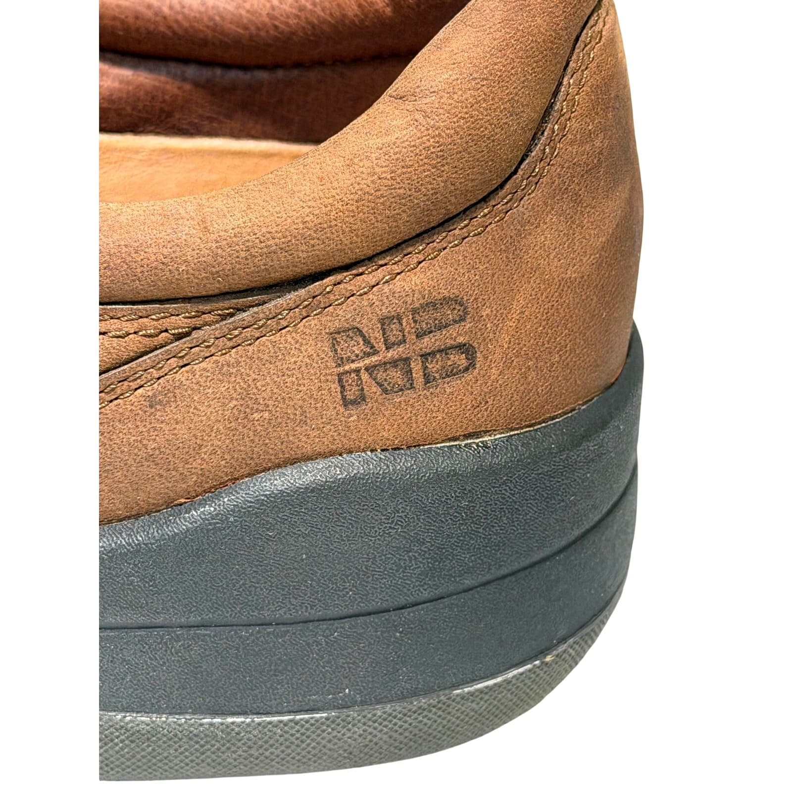 Nunn Bush Rainier Mens Size 14 M Brown Leather Comfort Gel Moc Toe Oxford Shoes - Thumbnail 8