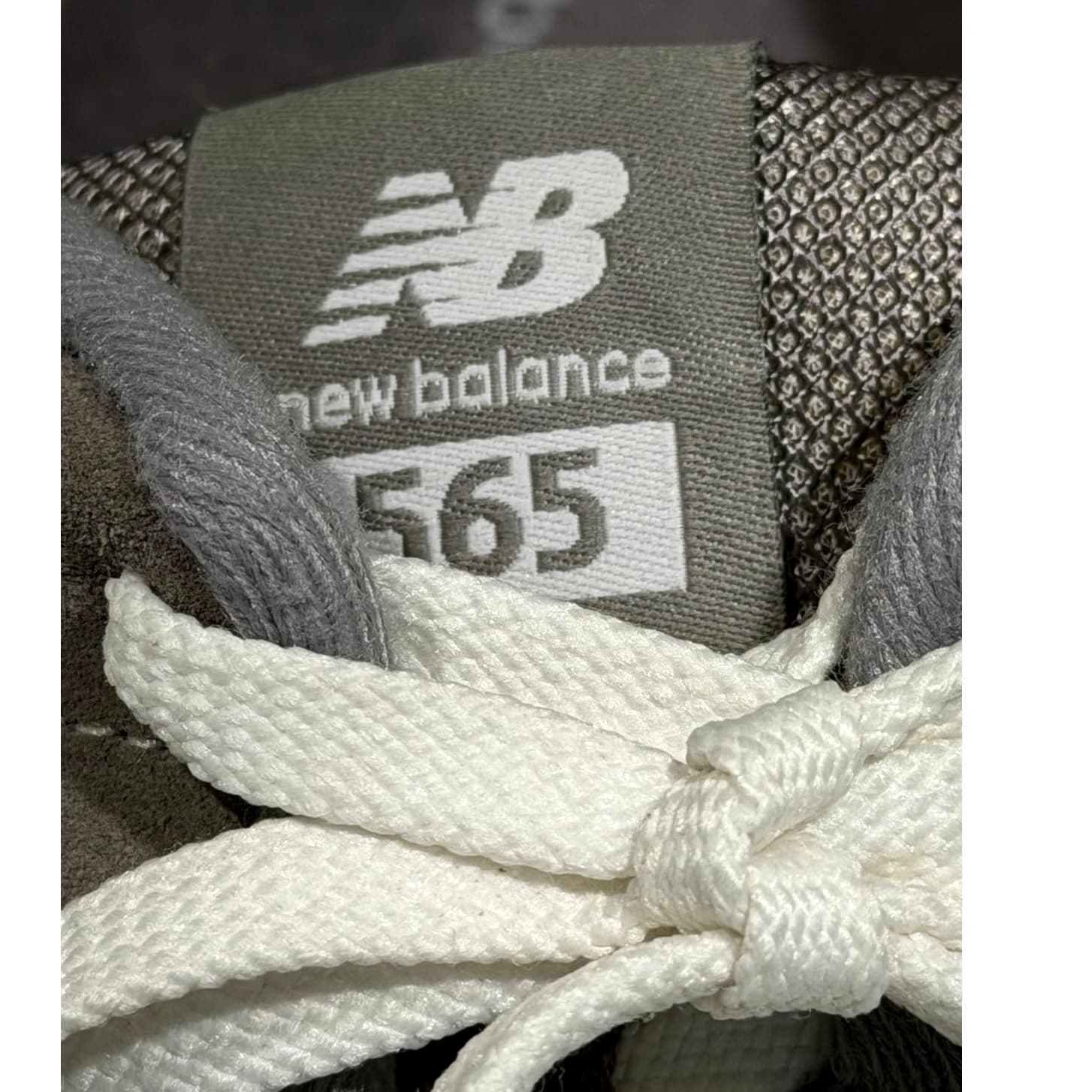 New Balance 565 Mens Size 14 Gray Suede Running Walking Sneakers ML565 Excellent - Thumbnail 2