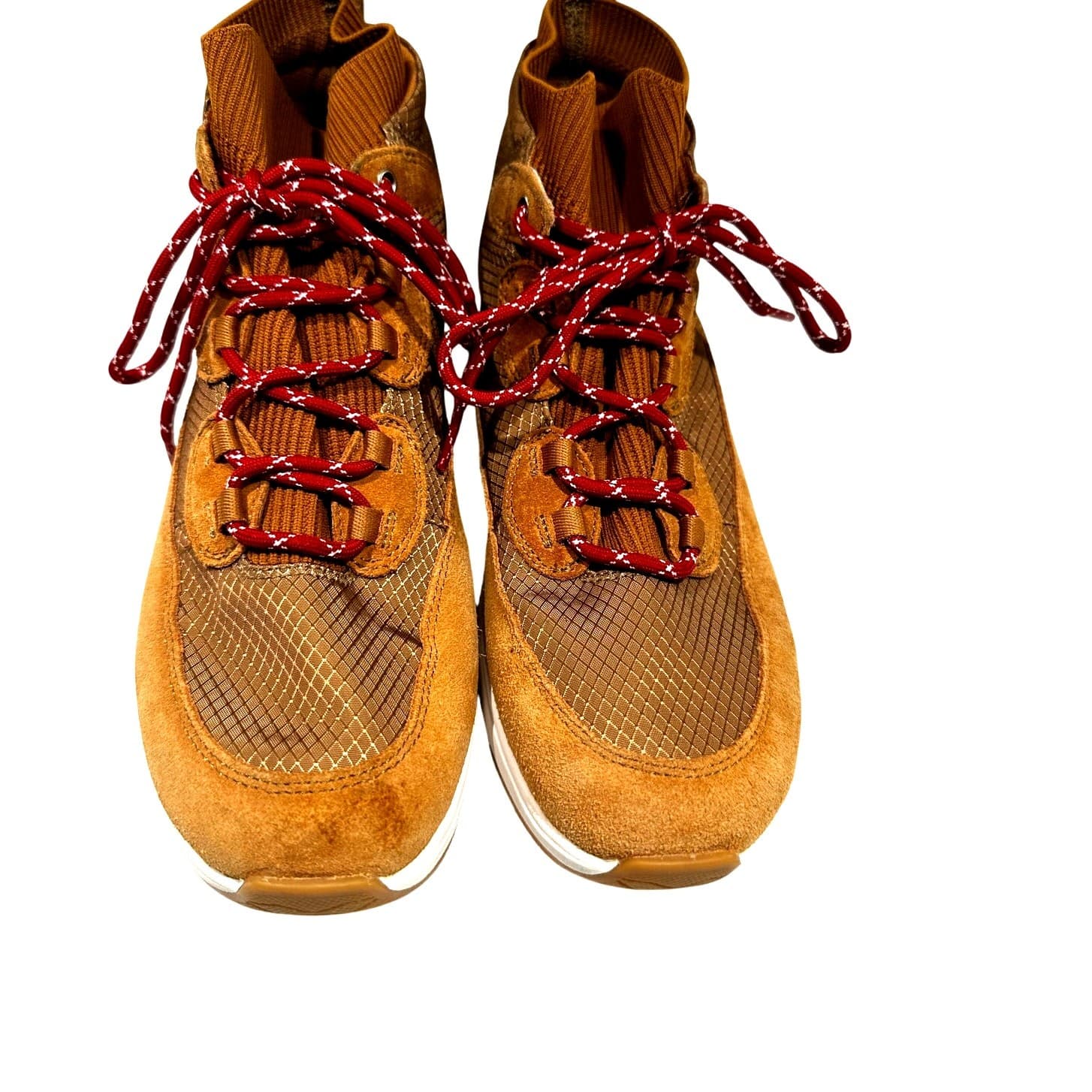 Nurture Response Elias Mixed Platform Hightop Sneakers Tan Beet Women's Size 8 - Thumbnail 2