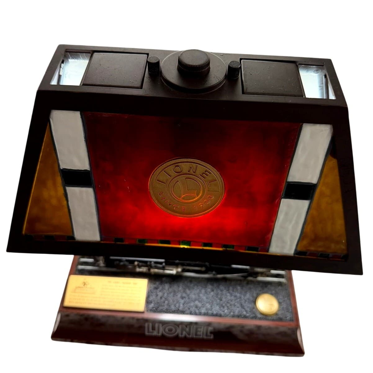 Lionel Hudson 700E Commemorative Train Lamp with Sound & Stained Glass 2000 - Thumbnail 9