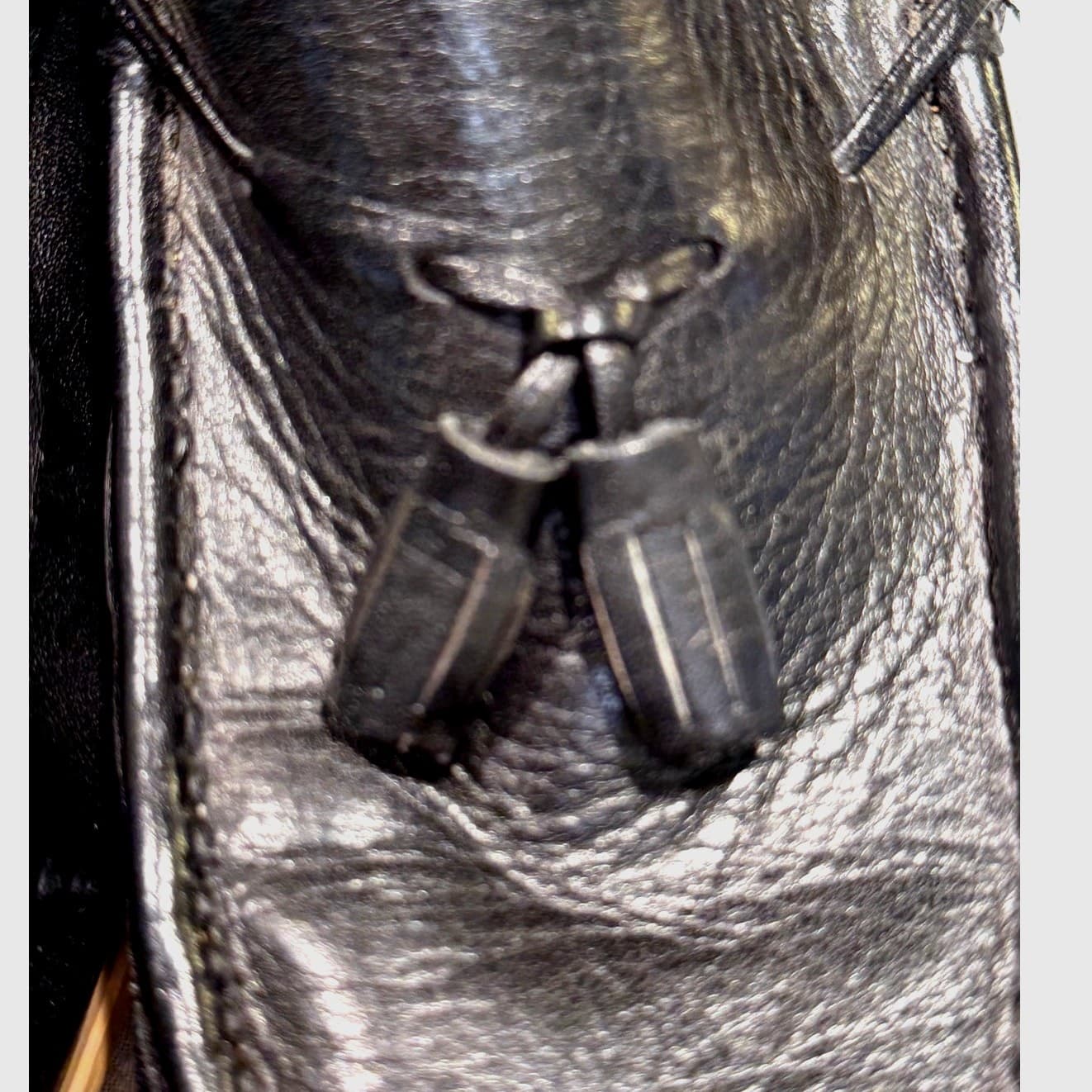 Regal Vintage Pasadena Tassel Loafers Mens 13 D Black Leather Moc Toes Shoes Box - Thumbnail 10