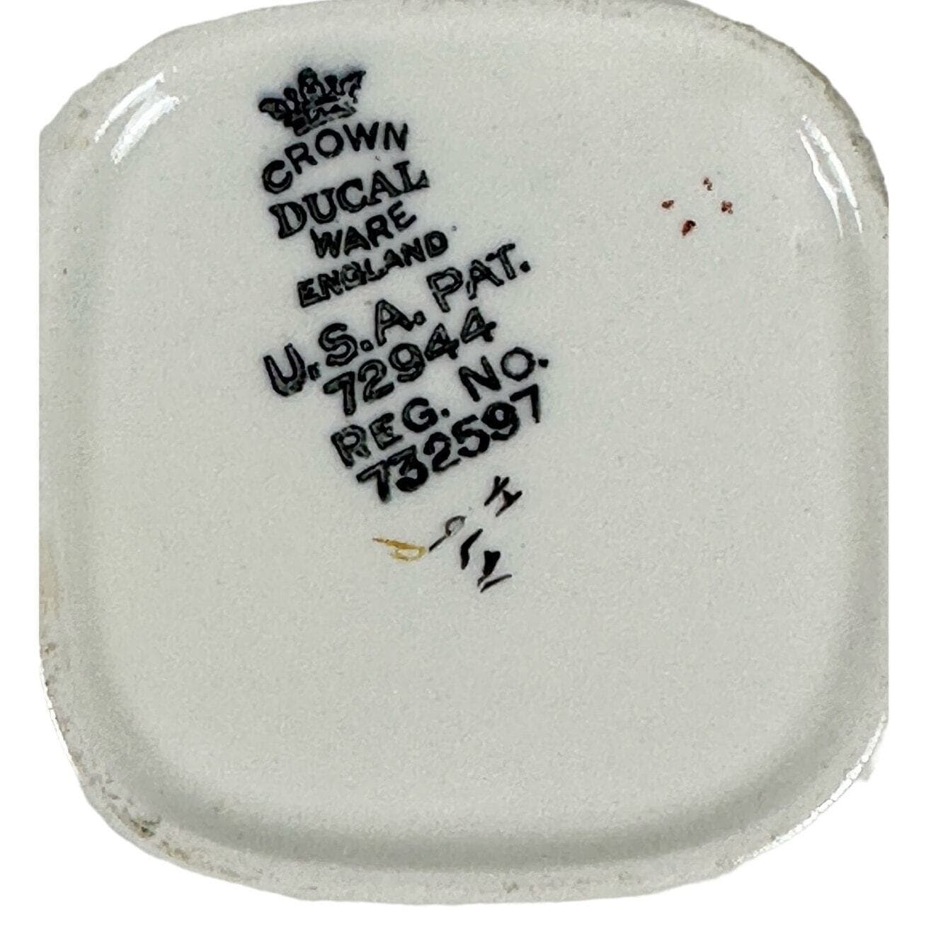 Crown Ducal Ware England 72944 Antique 1930's Creamer & Sugar Bowl w/Lid-Read! - Thumbnail 11