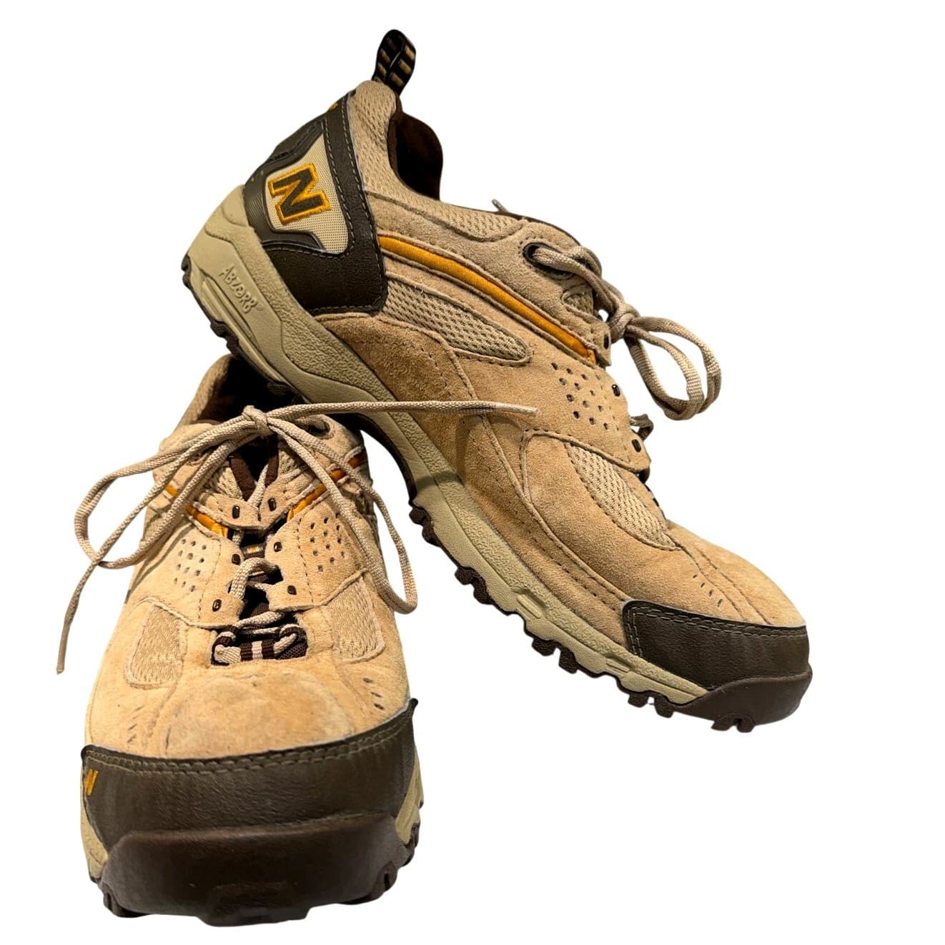 New Balance MW643BR Mens Size 14 Brown Suede Walking Hiking Trail Shoes USA 14 D