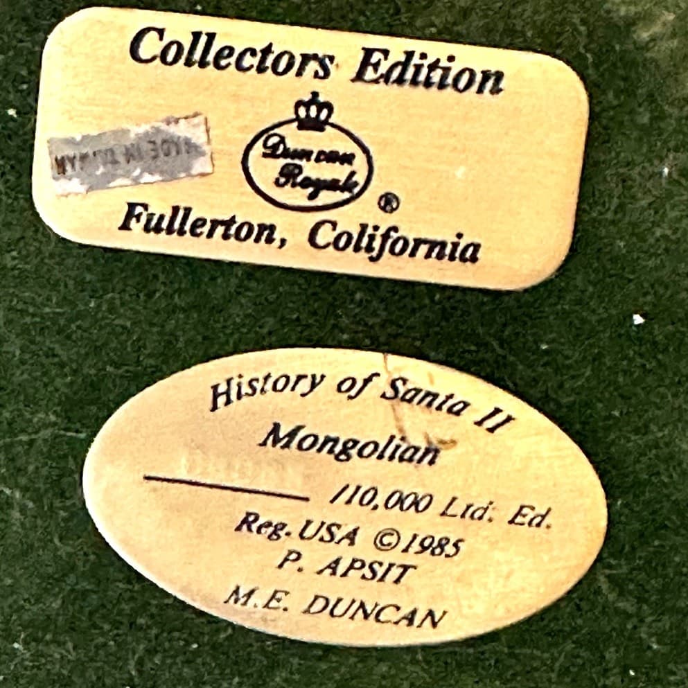 Duncan Royale 1985 Limited Edition 'History of Santa II-Mongolian'-6065/10000 - Thumbnail 9