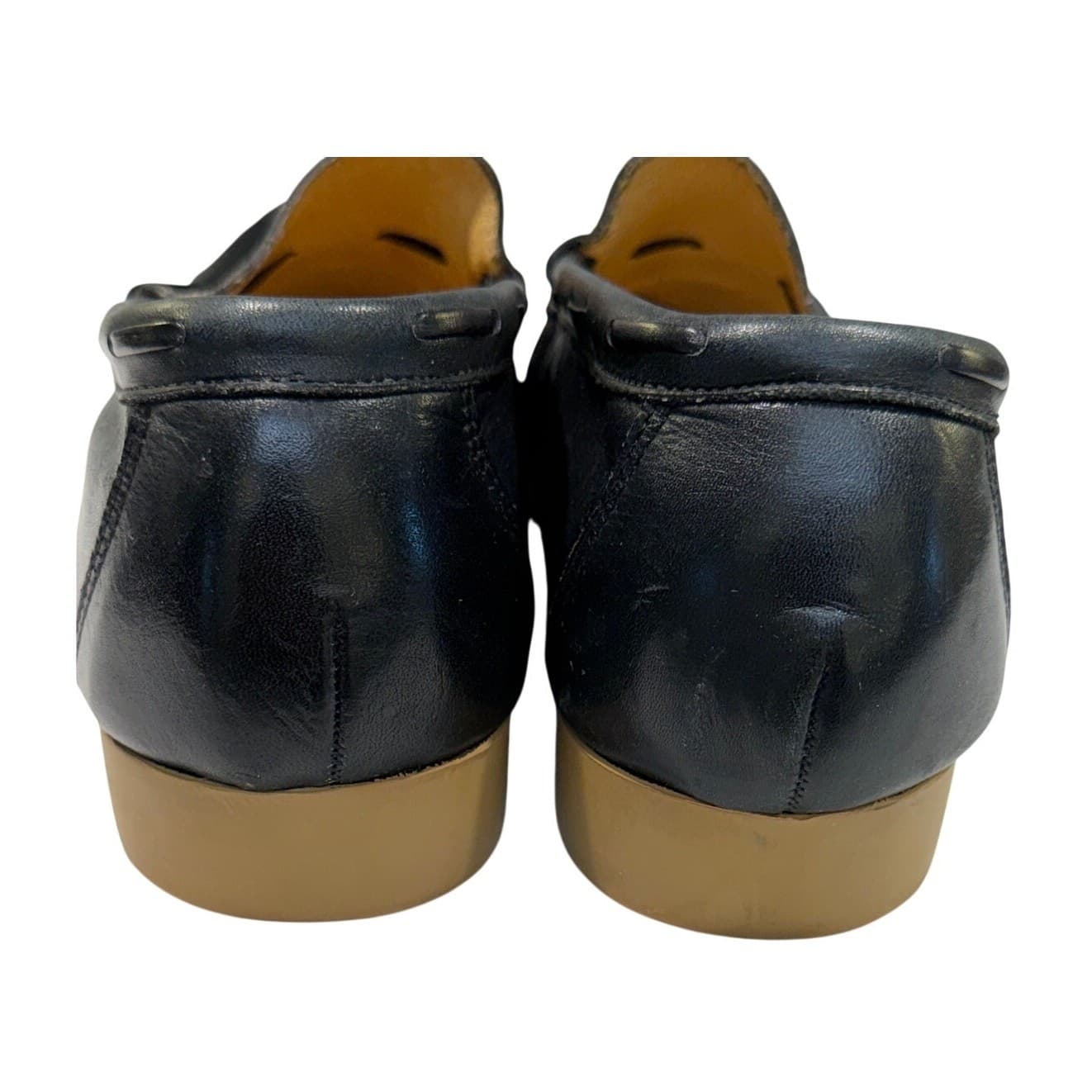 Regal Vintage Pasadena Tassel Loafers Mens 13 D Black Leather Moc Toes Shoes Box - Thumbnail 8