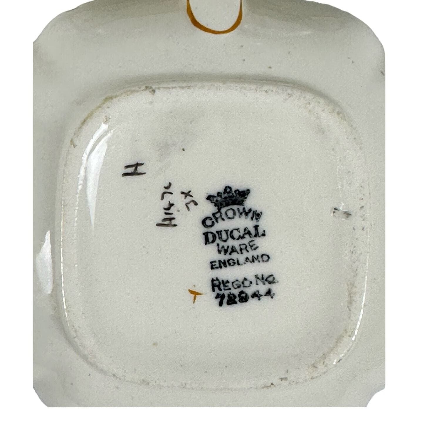 Crown Ducal Ware England 72944 Antique 1930's Creamer & Sugar Bowl w/Lid-Read! - Thumbnail 10