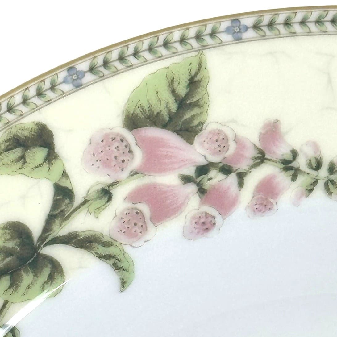 Wedgwood Vintage 1997 "Fleur" 9" Large Rim Soup/Pasta Bowls-Excellent-Set of 8 - Thumbnail 3