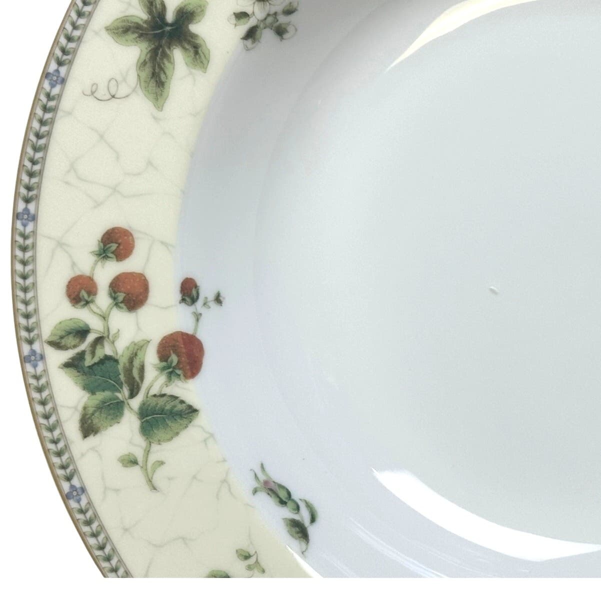 Wedgwood Vintage 1997 "Fleur" 9" Large Rim Soup/Pasta Bowls-Excellent-Set of 6 - Thumbnail 4