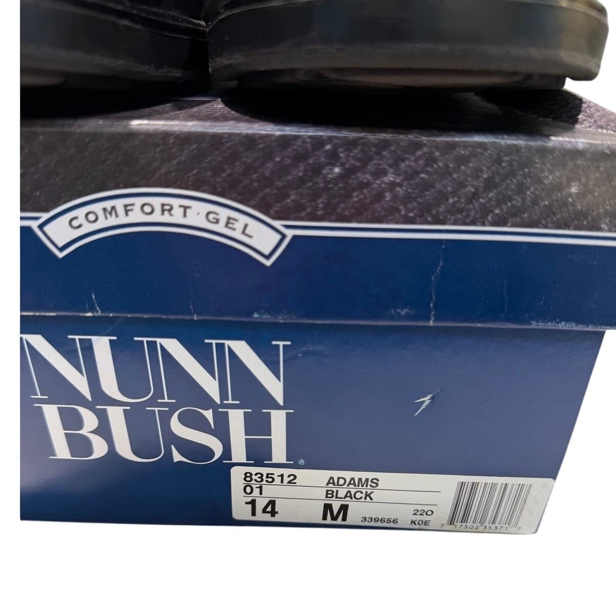 Nunn Bush Adams Mens 14M Black Leather Wingtip Oxford Dress Shoes Comfort GelBox - Thumbnail 10