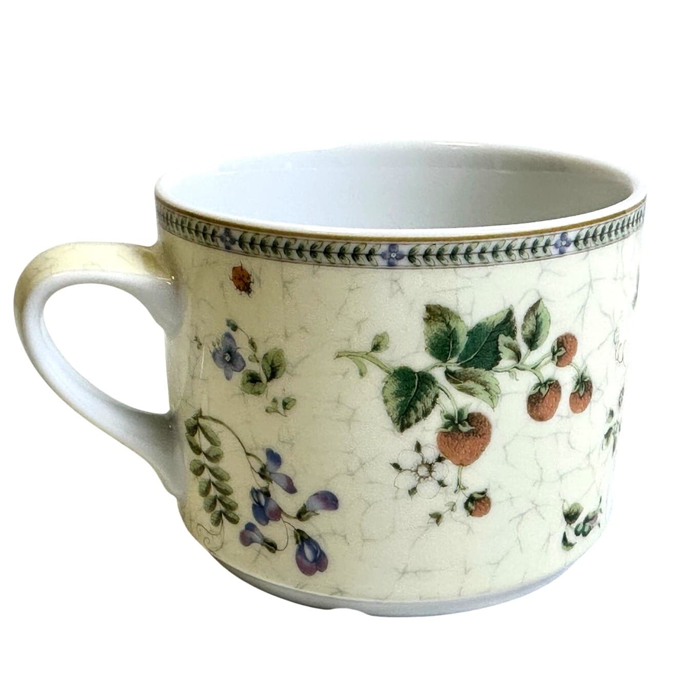 Wedgwood Vintage 1997 "Fleur" 3 7/8" Breakfast Cup-Excellent-Extremely Rare! - Thumbnail 3
