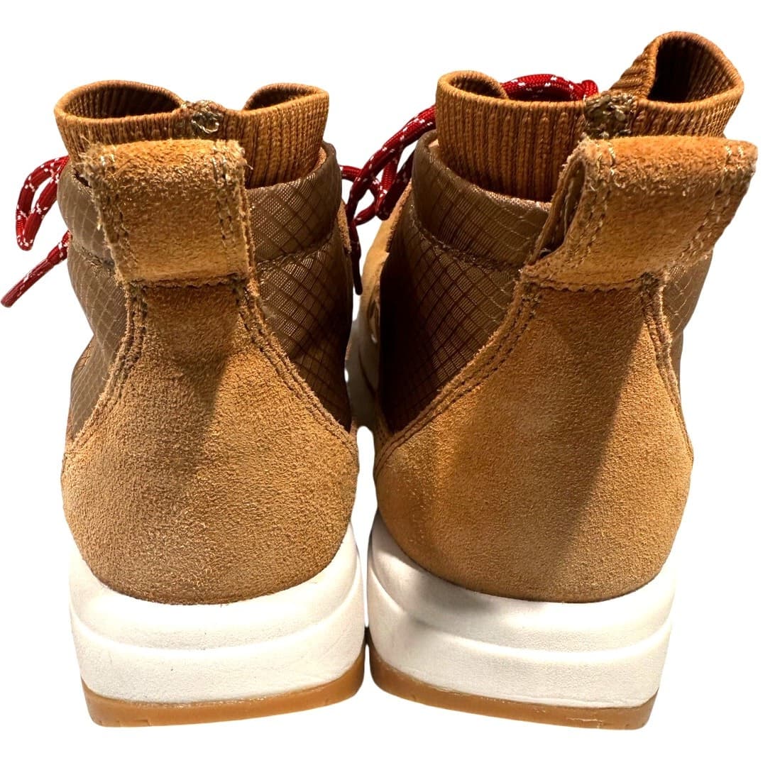 Nurture Response Elias Mixed Platform Hightop Sneakers Tan Beet Women's Size 8 - Thumbnail 3