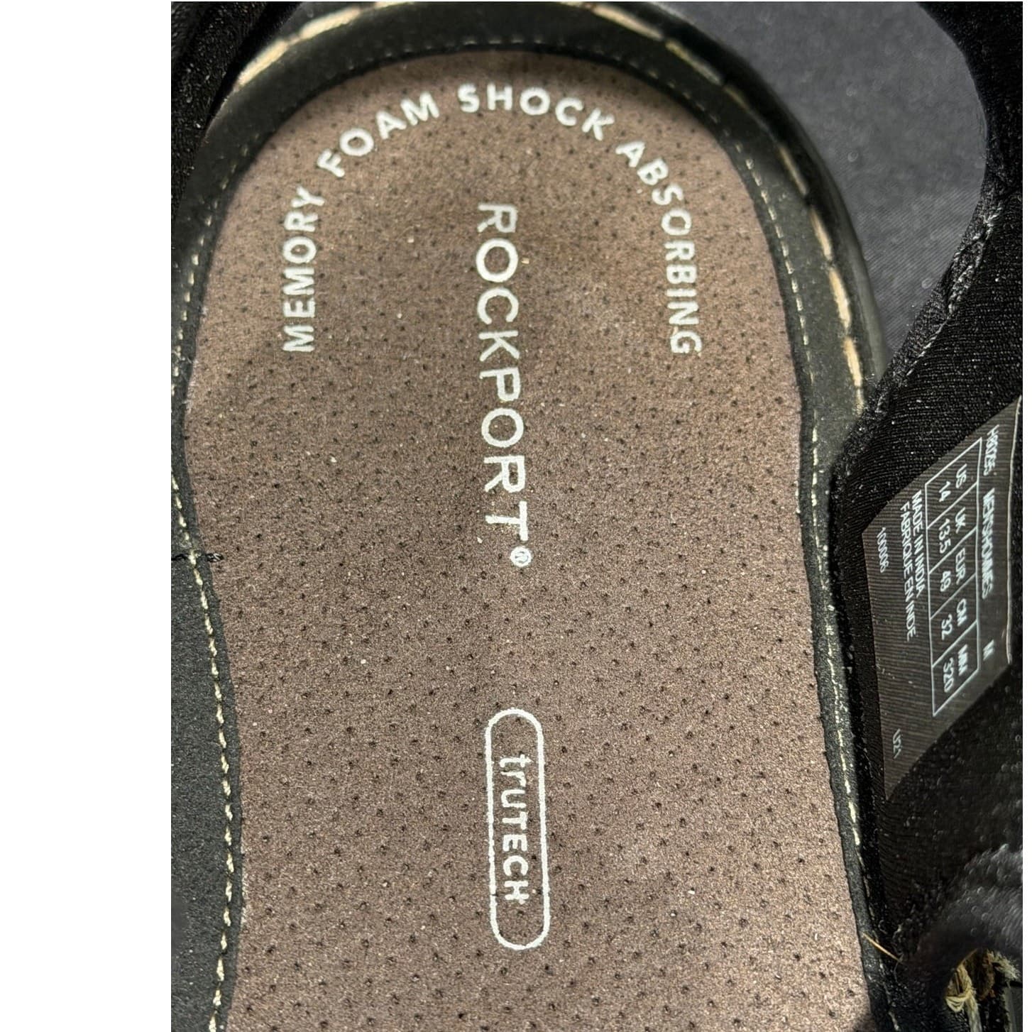 Rockport TruTech Sandals Mens Size 14 H80295 Brown Adjustable Comfort Walking - Thumbnail 3