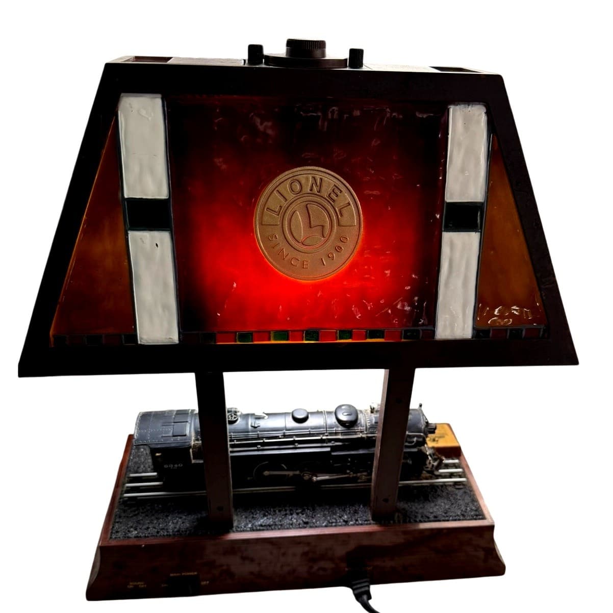 Lionel Hudson 700E Commemorative Train Lamp with Sound & Stained Glass 2000 - Thumbnail 5