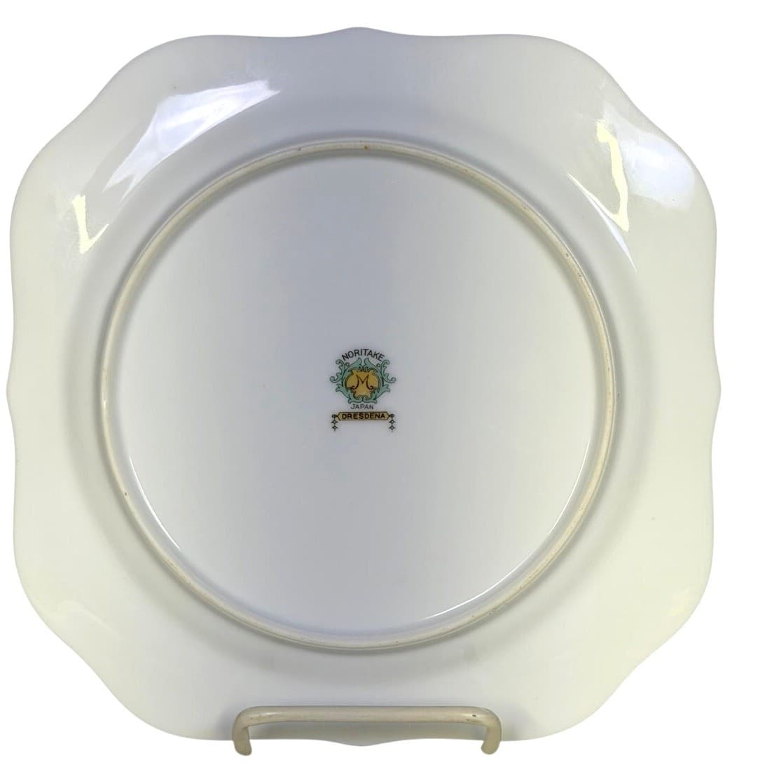 Noritake Retired 'Dresdena' 1931-1940 Backstamp Square 8" Salad Plate(s)-Rare - Thumbnail 7