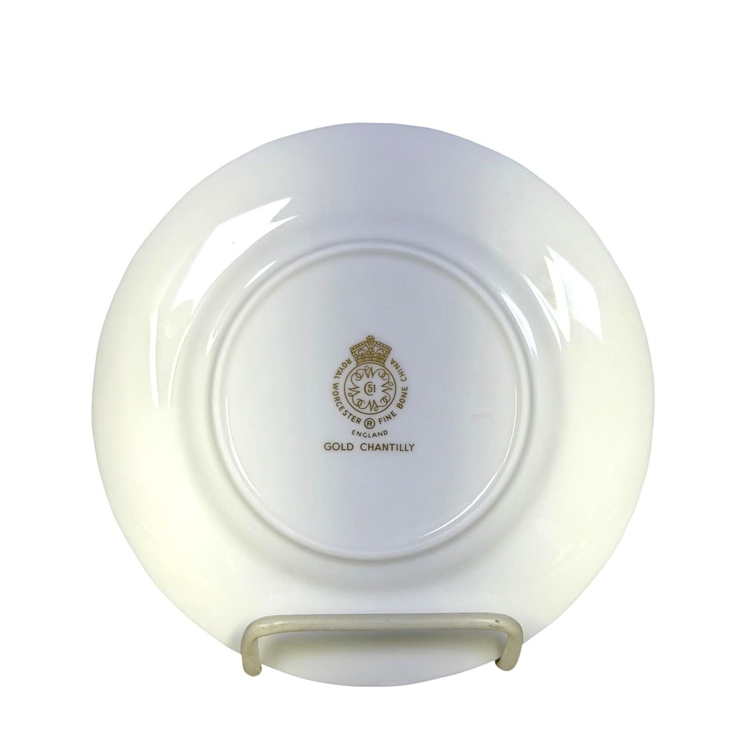 Royal Worcester Retired Gold Chantilly Bone China 6 1/8" Bread/Dessert Plate(s) - Thumbnail 2