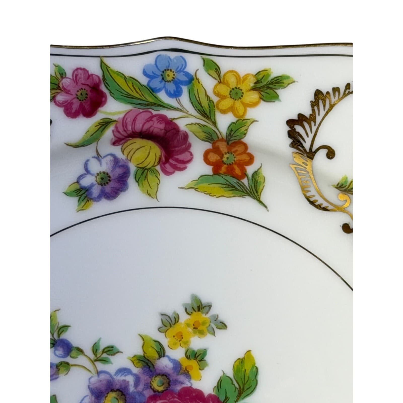Noritake Retired 'Dresdena' 1931-1940 Backstamp Square 8" Salad Plate(s)-Rare - Thumbnail 4