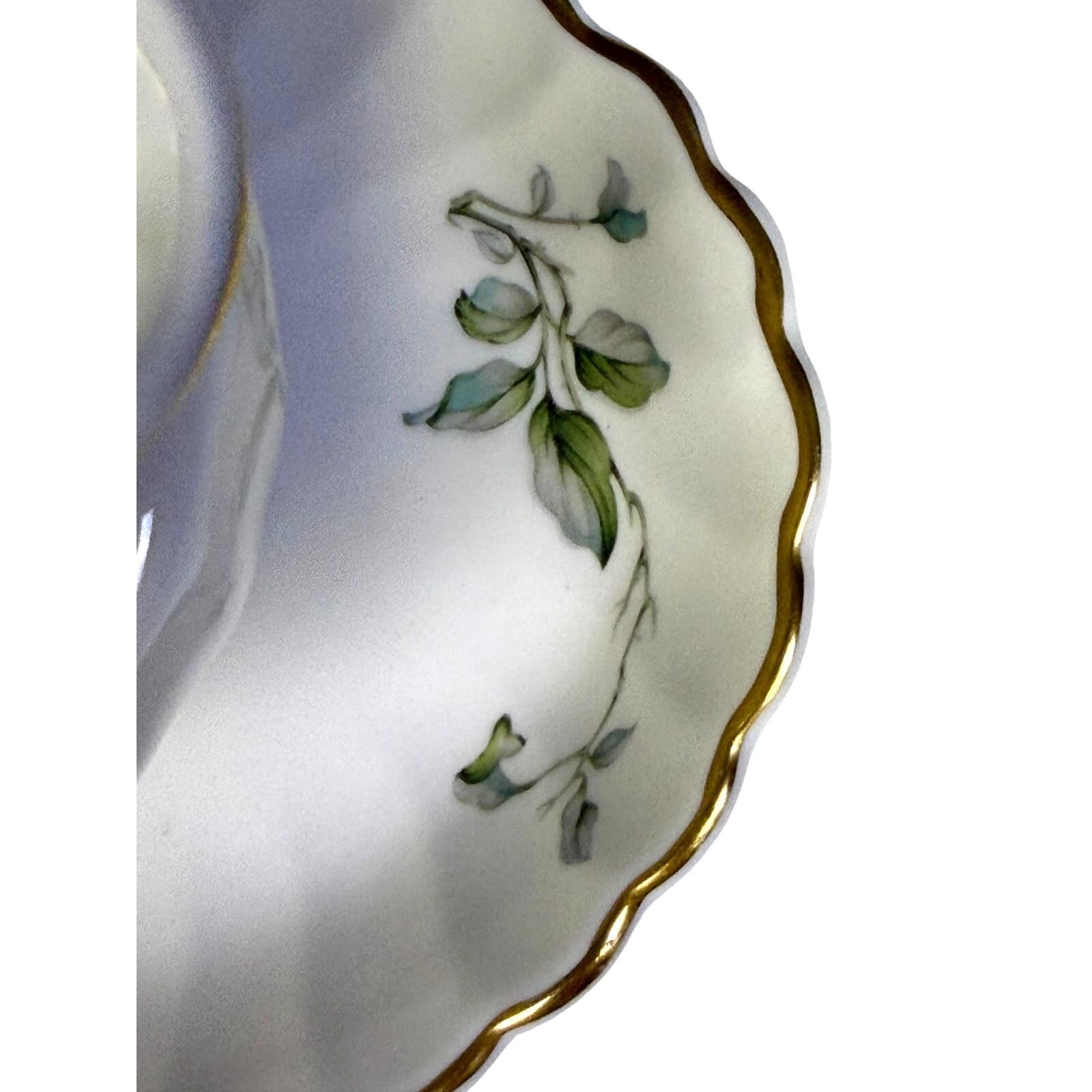 Syracuse Retired 'Apple Blossom' 1950-1967 Gravy Boat with Attached Underplate - Thumbnail 6