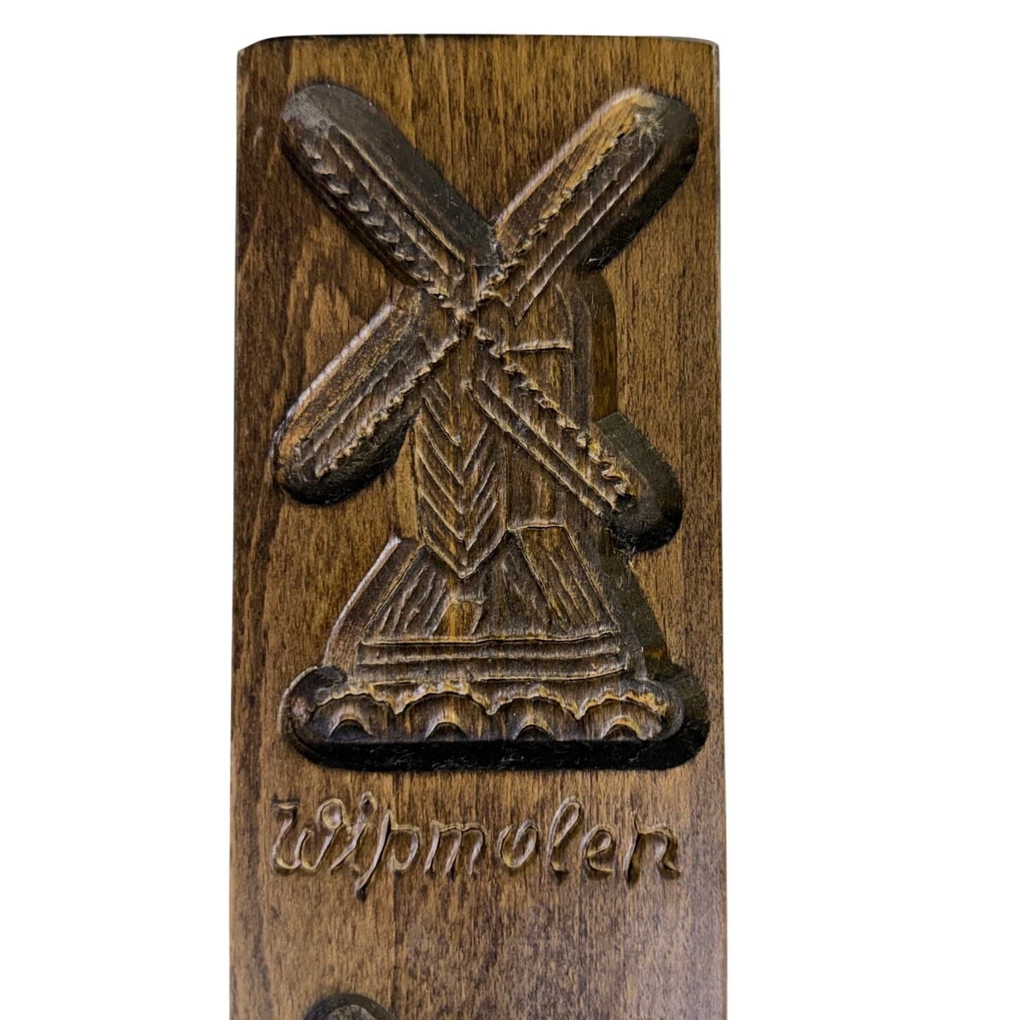 Holland Dutch Windmills Shaped Wooden Crispy Biscuit/Speculaas Holiday Mold - Thumbnail 2