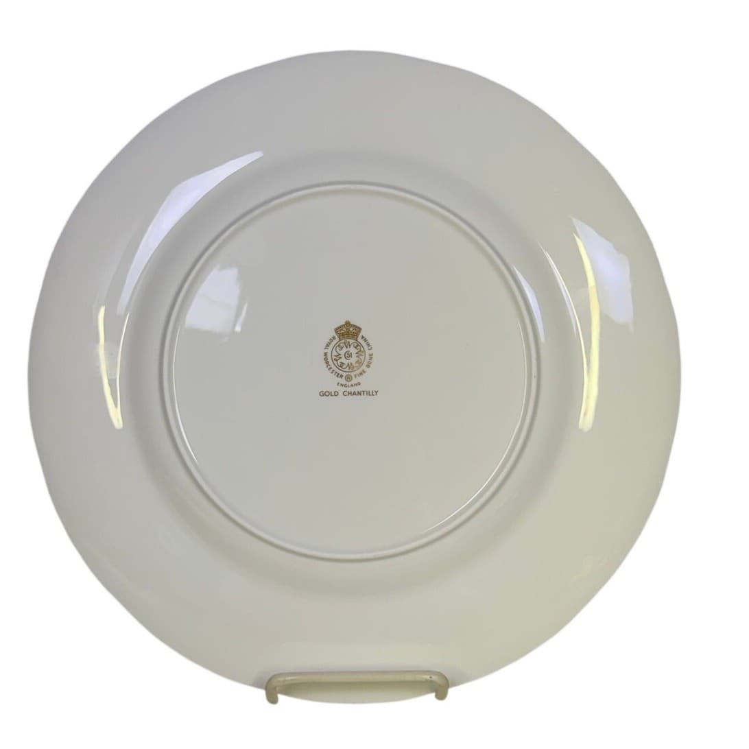 Royal Worcester Retired 'Gold Chantilly' Bone China 10.75" Dinner Plate(s) - Thumbnail 3