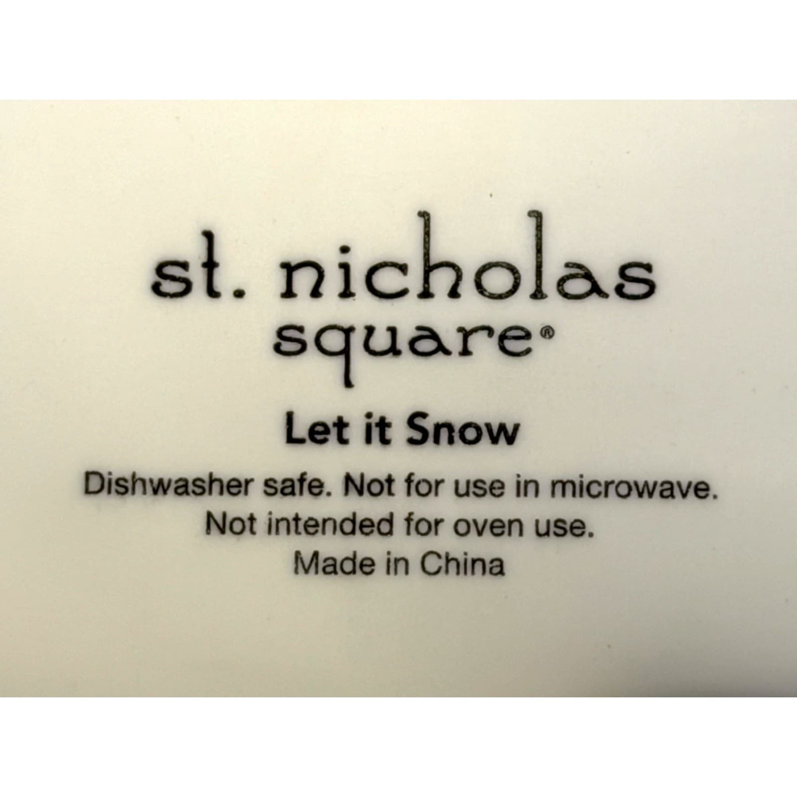 St. Nicholas Square 2010 'Let It Snow' Snowman Family 10.5" Figural Cookie Jar - Thumbnail 8