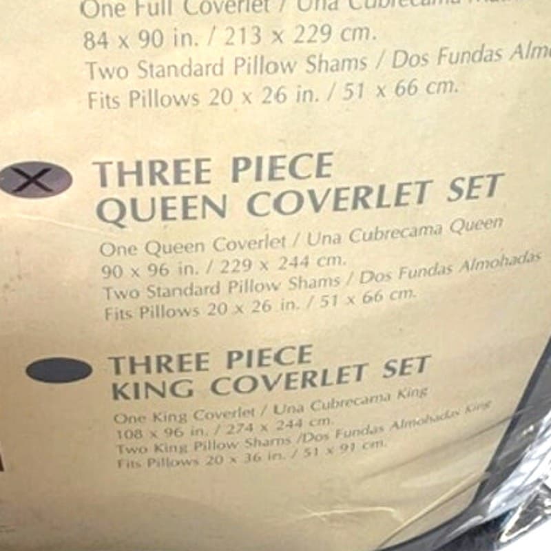 Colchas Domingos Queen White Matelassé Coverlet Set 3-PC Cotton Blend Bedspread - Thumbnail 2