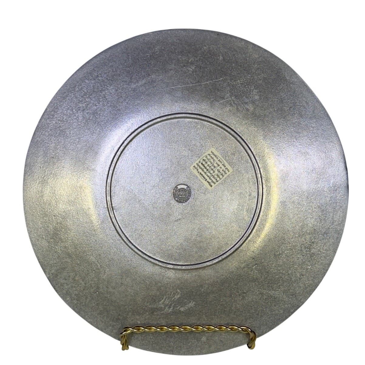 Wilton Armetale Large Pewter Fruit Embossed Serving Platter 13.25”-Excellent - Thumbnail 6