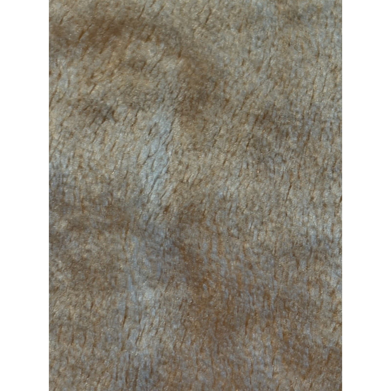 Vintage Korean Mink Blanket Neutral Floral Plush Soft Heavy Beige Brown Throw - Thumbnail 9