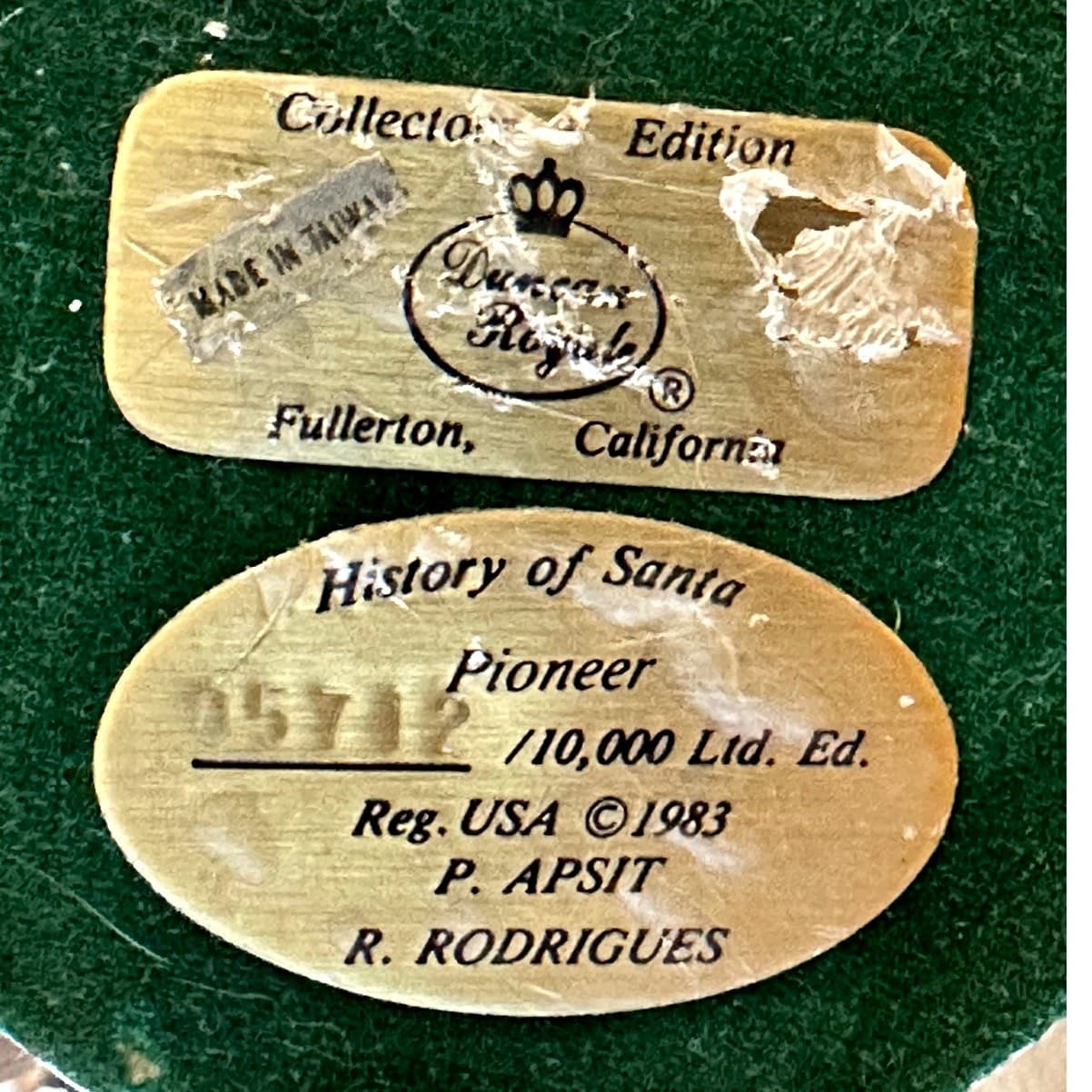 Duncan Royale 1983 Limited Edition US Flag 'History of Santa-Pioneer'-5712/10000 - Thumbnail 9