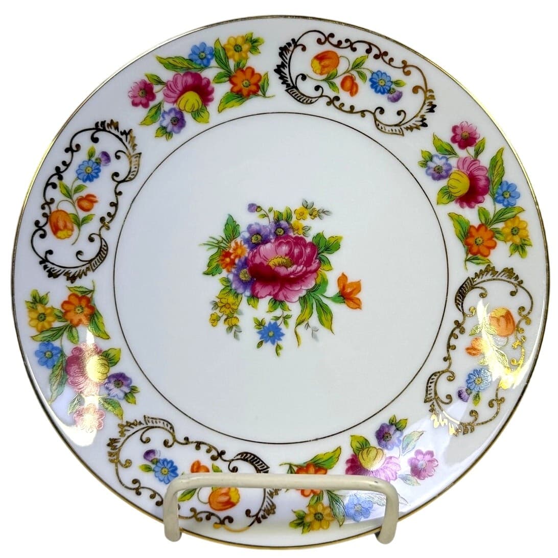 Noritake Retired 'Dresdena' 1931-1940 Backstamp Round 7.25" Salad Plate(s)-Rare
