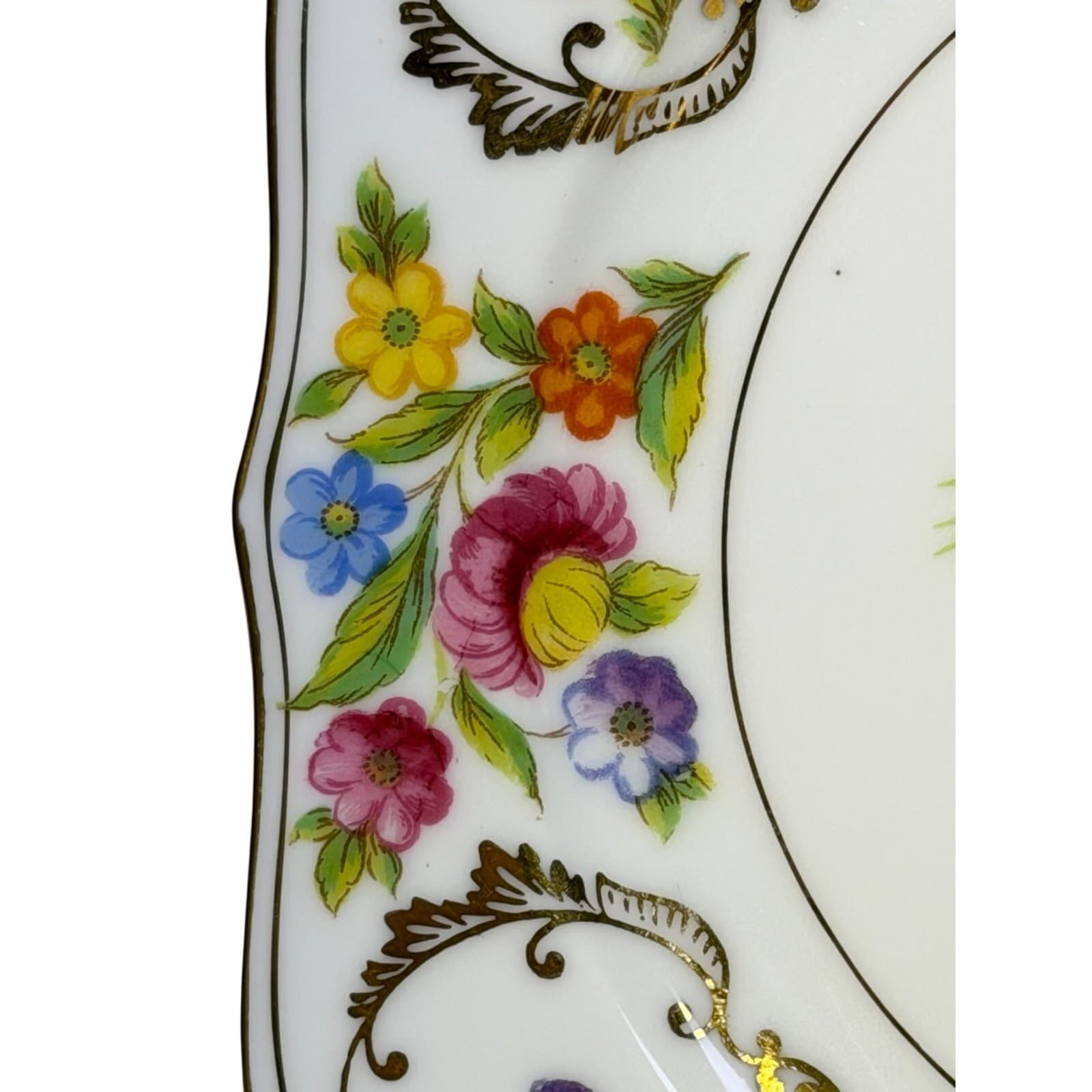 Noritake Retired 'Dresdena' 1931-1940 Backstamp Square 8" Salad Plate(s)-Rare - Thumbnail 3