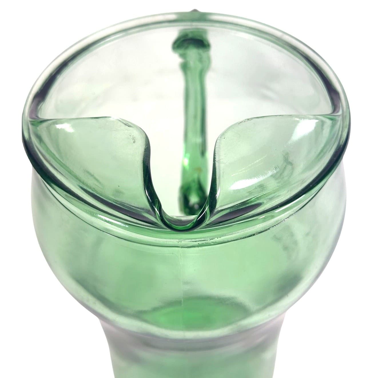 Coke Coca Cola Cowboy Whataburger Clear Green Glass Vintage Promo Pitcher - Thumbnail 4