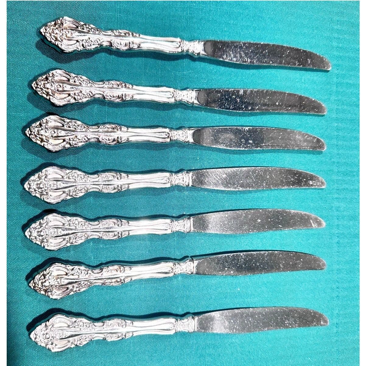 Oneida Michelangelo Cube Heirloom Stainless Dinner Knives-Set of 7 - Thumbnail 2