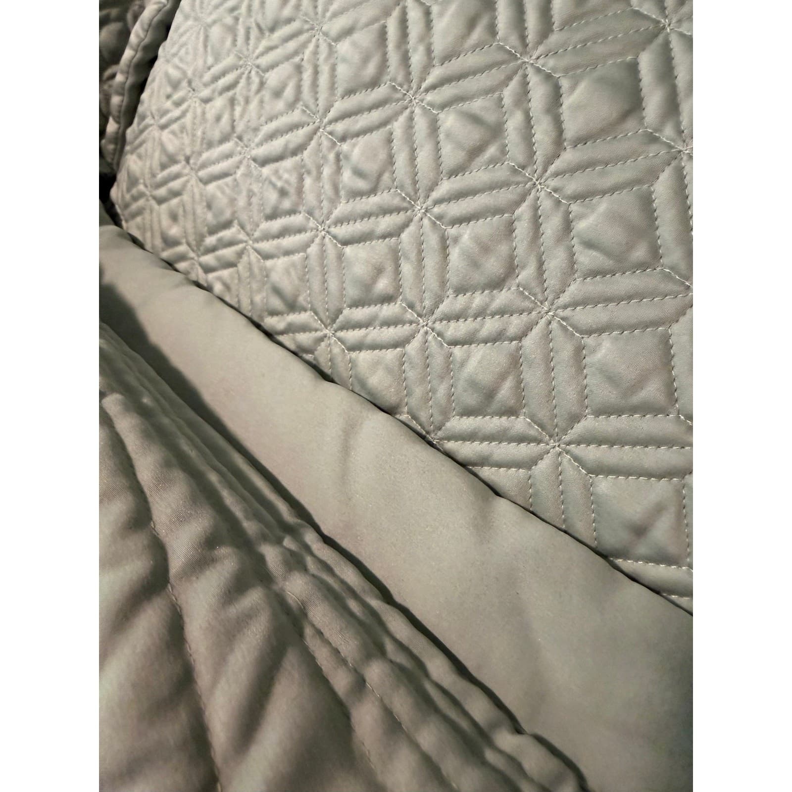 Waterford King Quilted Coverlet Set 6-PC Sage Green Euro King Shams Luxury - Thumbnail 3