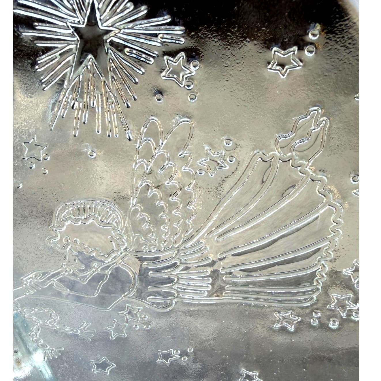 Pilgrim Glass 1999 Neiman Marcus Angels Musical Instruments Annual Cookie Plate - Thumbnail 5