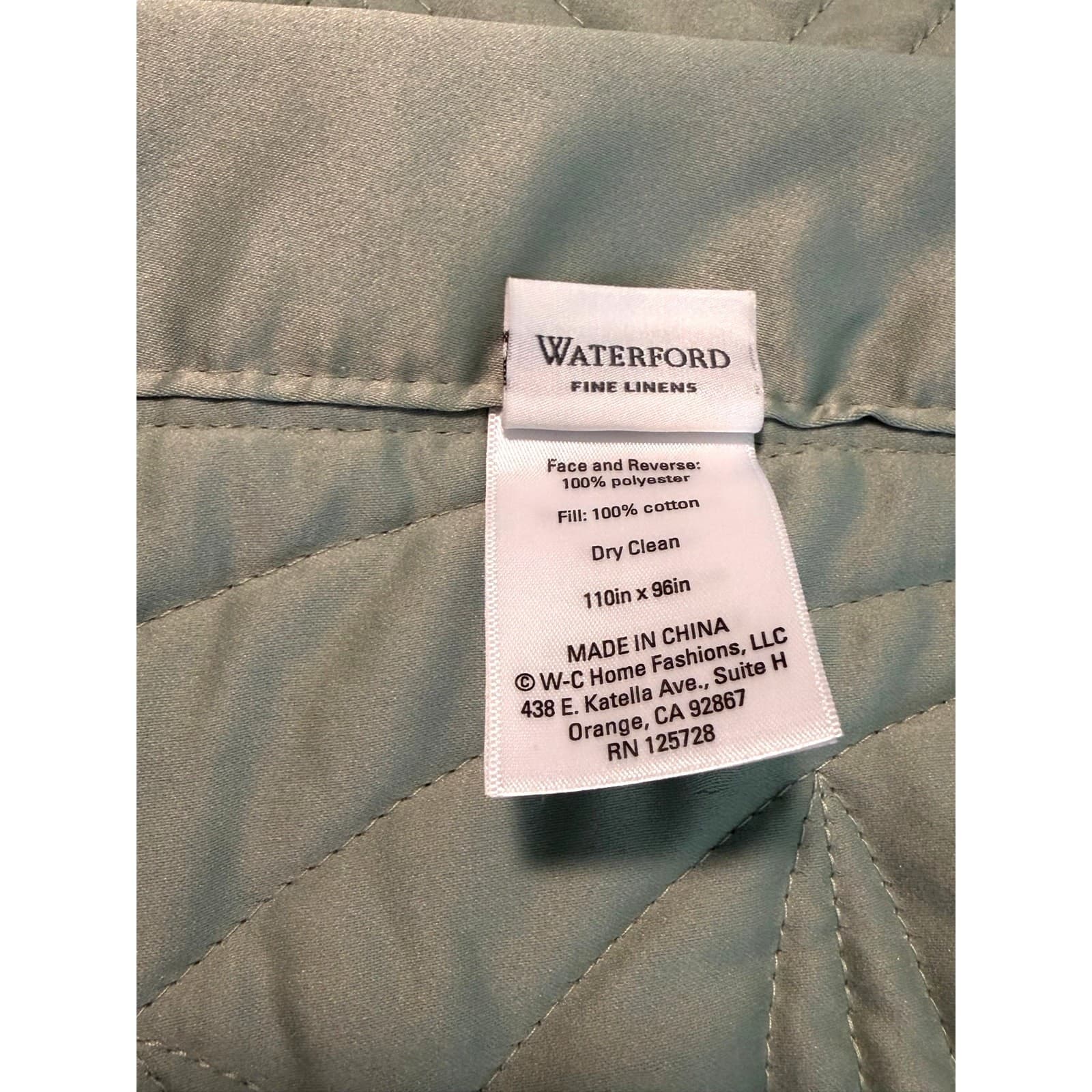 Waterford King Quilted Coverlet Set 6-PC Sage Green Euro King Shams Luxury - Thumbnail 8