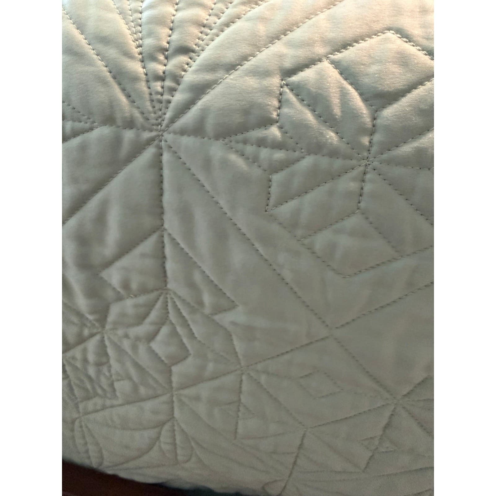Waterford King Quilted Coverlet Set 6-PC Sage Green Euro King Shams Luxury - Thumbnail 5