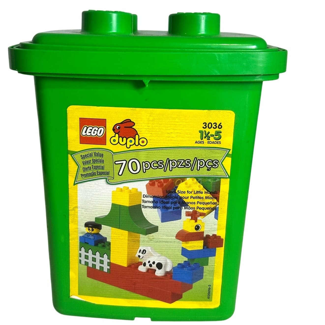 LEGO Large Block Containers #3036 #1744 #4103 Empty Bucket-Excellent-Lot of 3 - Thumbnail 10