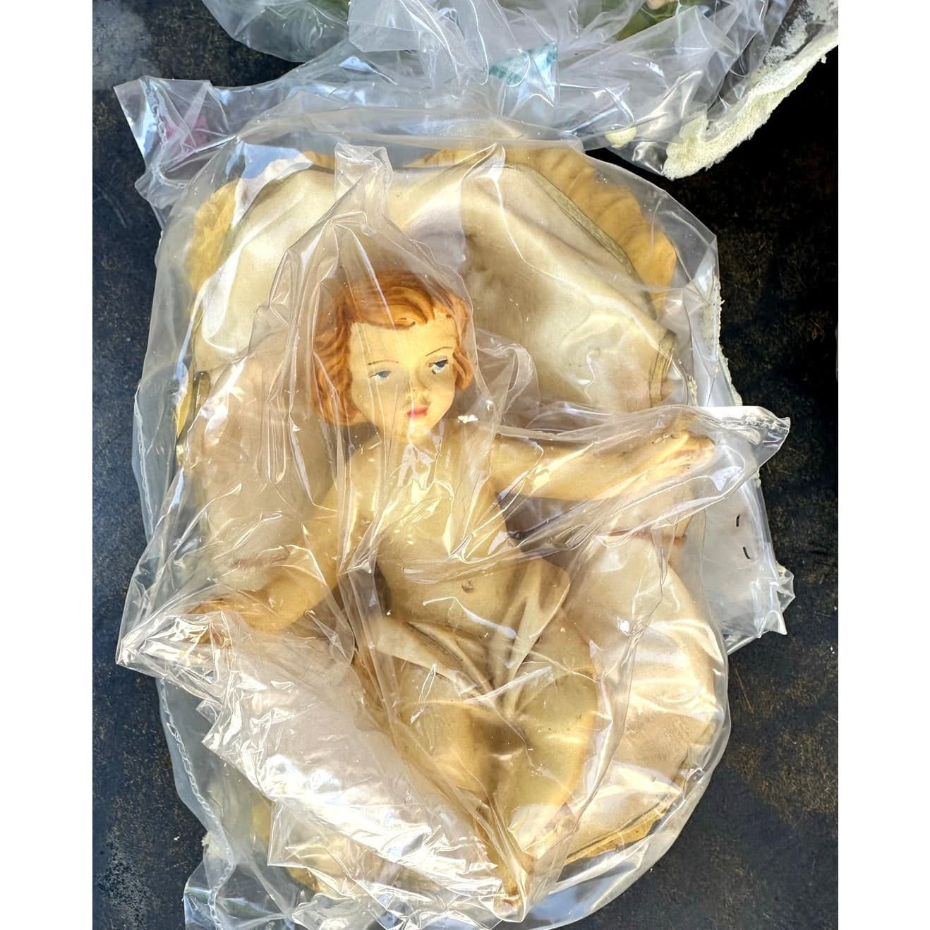 Holy Family Nativity 17" Tall Italy 4-PC Vintage New Unwrapped in Original Box - Thumbnail 4