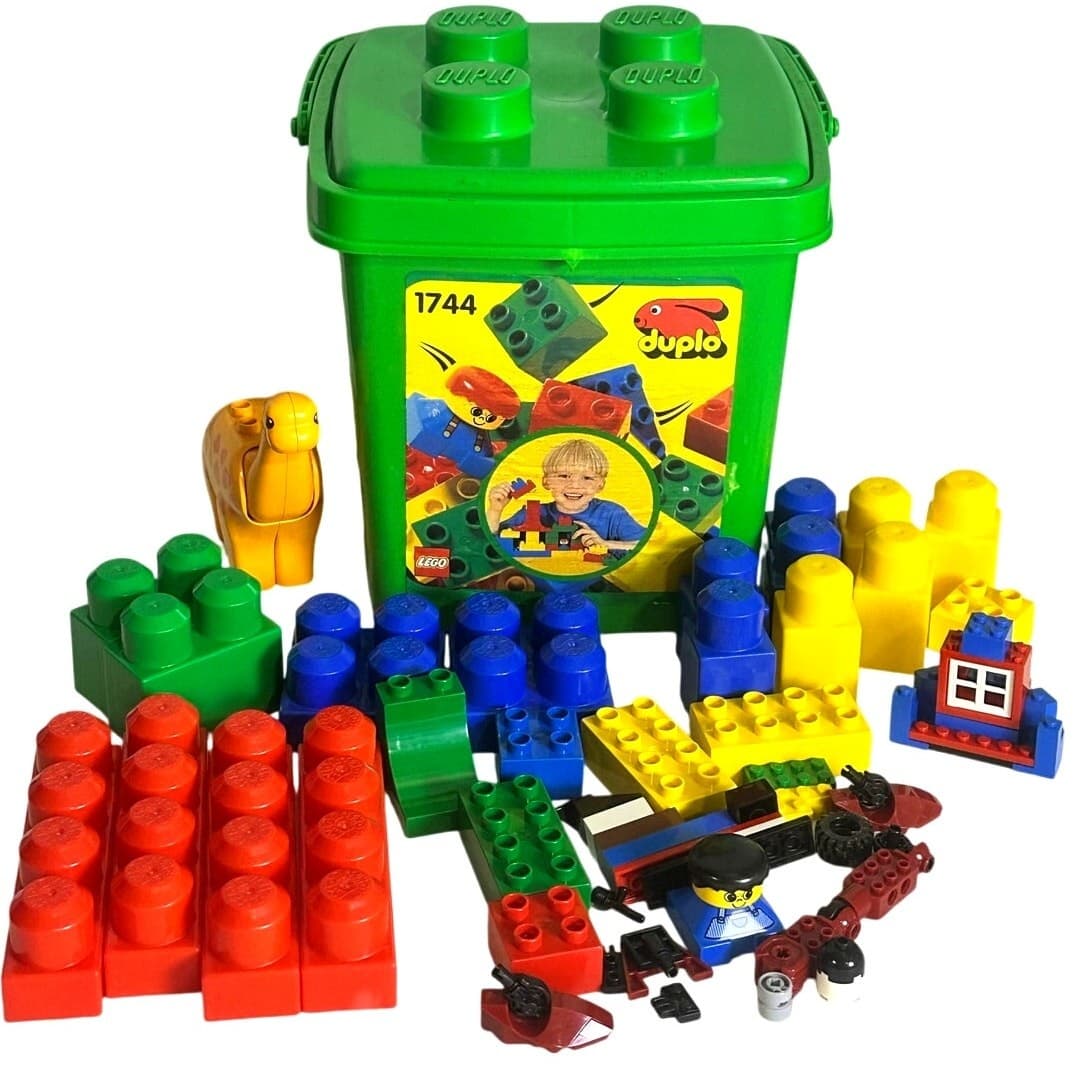 LEGO Large Block Containers #3036 #1744 #4103 Empty Bucket-Excellent-Lot of 3 - Thumbnail 4
