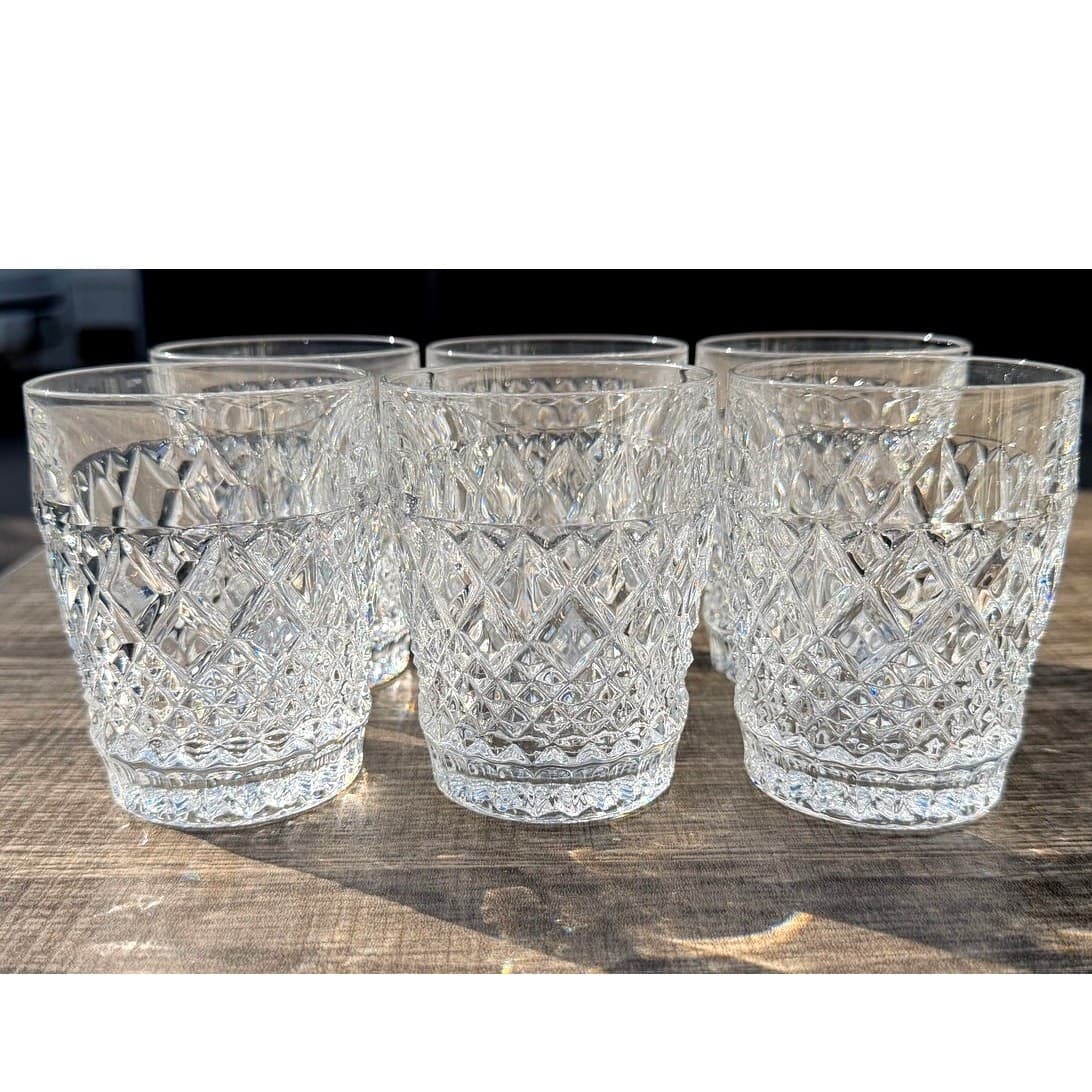 Christopher Stuart Retired 1980's 'Regency' 8 oz Old Fashioned Glasses-Set of 6