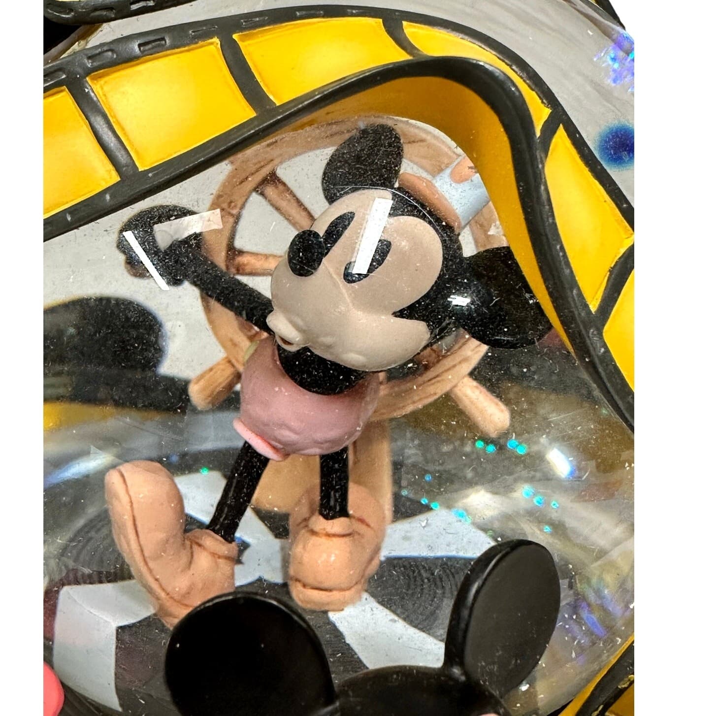 Mickey Mouse Thru the Years Disney Store Reel to Reel Musical Moving Snow Globe - Thumbnail 6