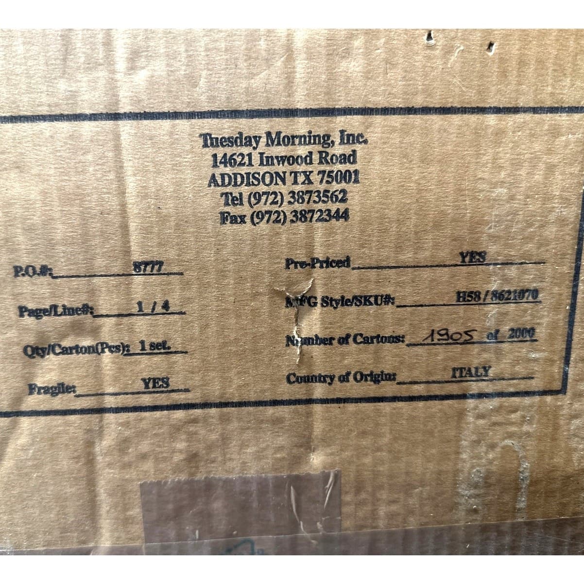 Holy Family Nativity 17" Tall Italy 4-PC Vintage New Unwrapped in Original Box - Thumbnail 10