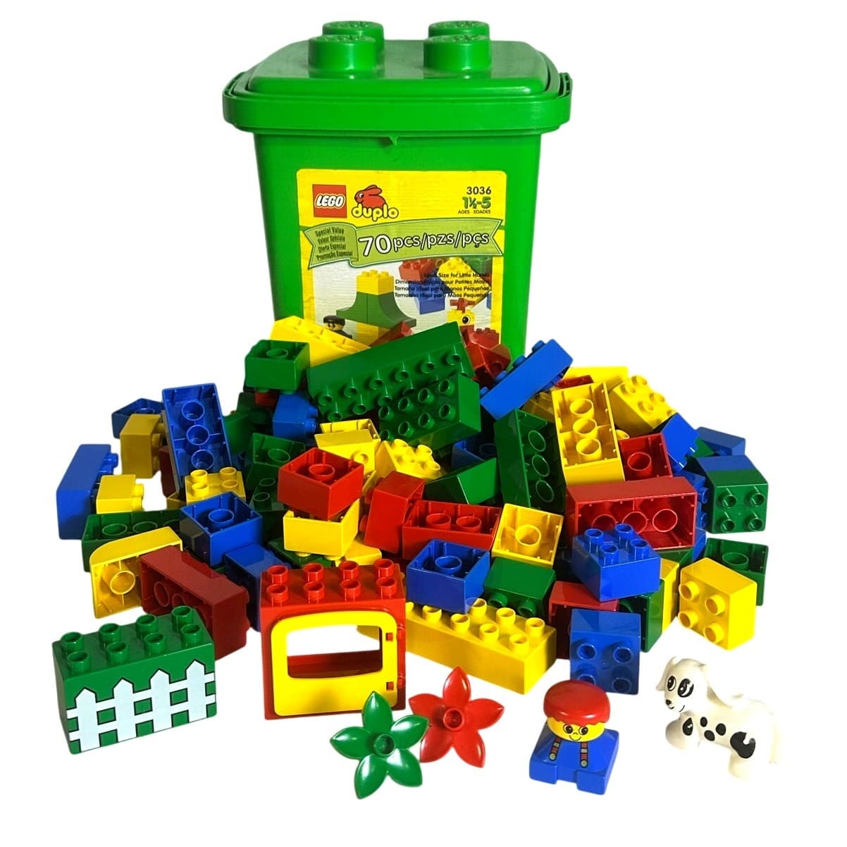 LEGO Large Block Containers #3036 #1744 #4103 Empty Bucket-Excellent-Lot of 3 - Thumbnail 6